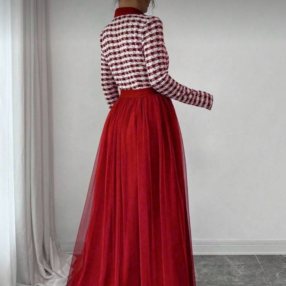 ALL OFFERS ACCEPTED!🥰 Elegant Romantic Fabric A-Line Long Sleeve Dress For Women - Picture 2 of 8